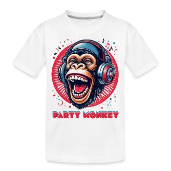 SINGE DE FÊTE - T-shirt bio Premium Enfant - blanc - Devant
