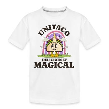 Taco - Kinder Premium Bio T-Shirt - Weiß - Vorne