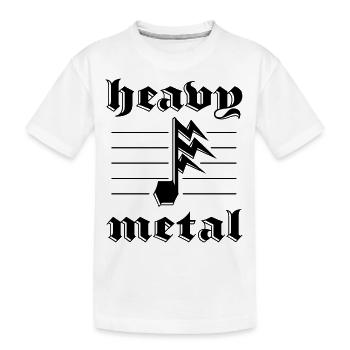 Heavy Metal Blitznote - Kids' Premium Organic T-Shirt - white - Front