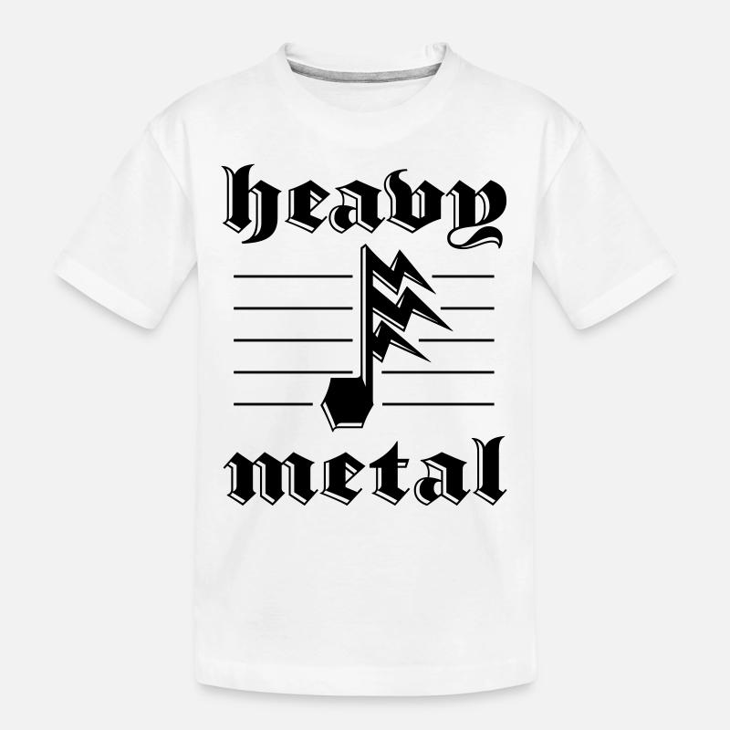 Heavy Metal autocollant Blitznote - T-shirt bio Premium Enfant - blanc