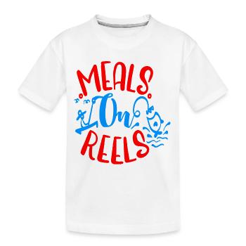 Repas sur bobines - T-shirt bio Premium Enfant - blanc - Devant