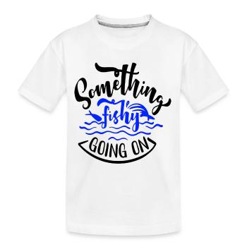 Il se passe quelque chose de louche - T-shirt bio Premium Enfant - blanc - Devant