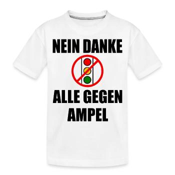 ampel nein danke - Kinder Premium Bio T-Shirt - Weiß - Vorne