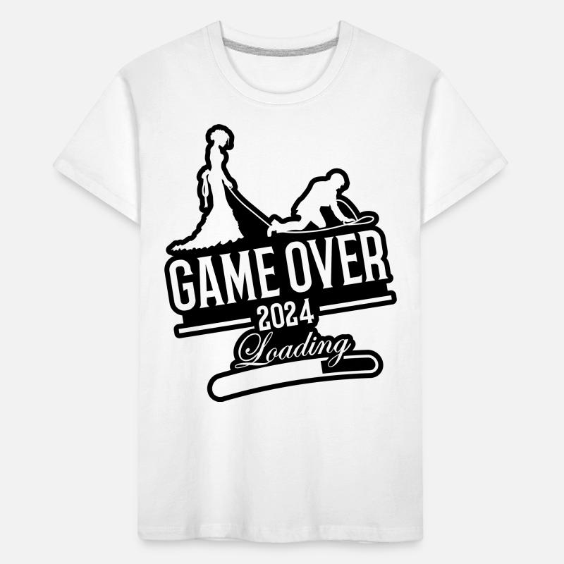Wedding Loading 2024 Game Over Kids' Premium Organic T-Shirt