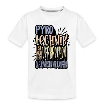 La pyrotechnie n’est pas un crime - Meme Spruch - T-shirt bio Premium Enfant - blanc - Devant