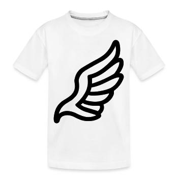 Engelsflügel - Kinder Premium Bio T-Shirt - Weiß - Vorne