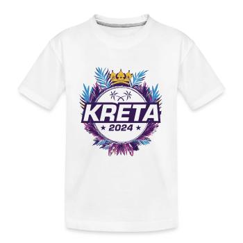 Crète 2024 - T-shirt bio Premium Enfant - blanc - Devant
