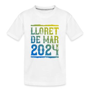 Lloret De Mar 2024 - Kinder Premium Bio T-Shirt - Weiß - Vorne