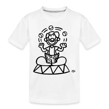 Un clown - T-shirt bio Premium Enfant - blanc - Devant