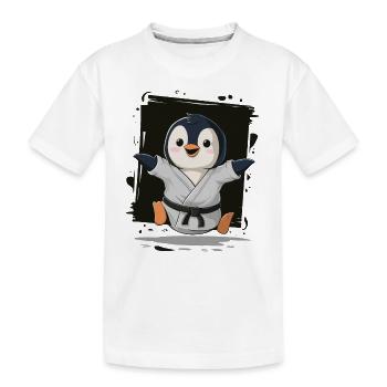 Karaté Penguin Joy pour les enfants - T-shirt bio Premium Enfant - blanc - Devant