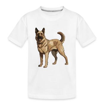 Berger allemand - T-shirt bio Premium Enfant - blanc - Devant