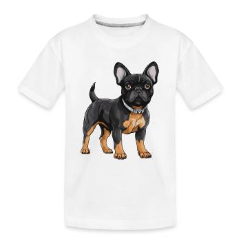 Bouledogue Français - T-shirt bio Premium Enfant - blanc - Devant