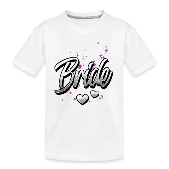 Team Braut Junggesellinnenabschied - Kinder Premium Bio T-Shirt - Weiß - Vorne