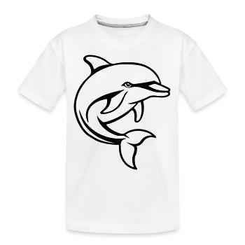 Bande dessinée Delfin - T-shirt bio Premium Enfant - blanc - Devant