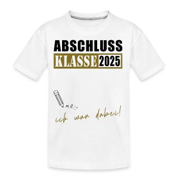 Abschlussklasse 2025 - Kinder Premium Bio T-Shirt - Weiß - Vorne