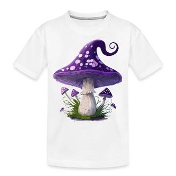 Champignon fantaisie - T-shirt bio Premium Enfant - blanc - Devant