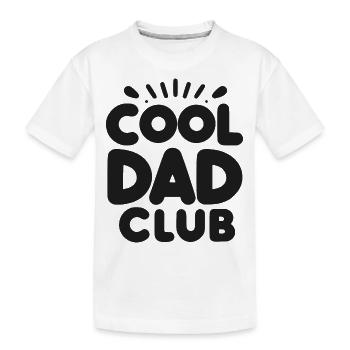 Cooler Papa-Club - Kinder Premium Bio T-Shirt - Weiß - Vorne