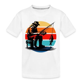Angler - Kinder Premium Bio T-Shirt - Weiß - Vorne