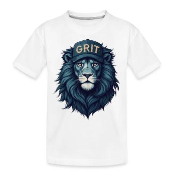 Grit Detroit - Kids' Premium Organic T-Shirt - white - Front