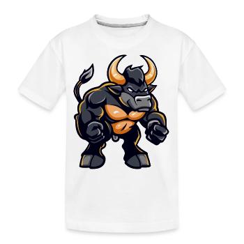 Fumetto Toro - Maglietta ecologica premium per bambini - bianco - Fronte