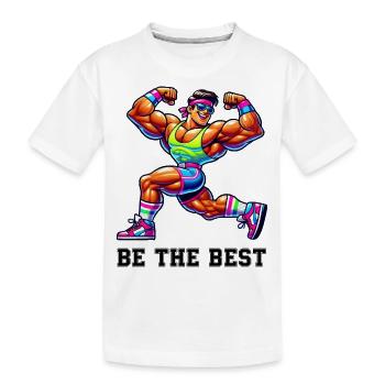 bodybuilder fitness meilleur - T-shirt bio Premium Enfant - blanc - Devant