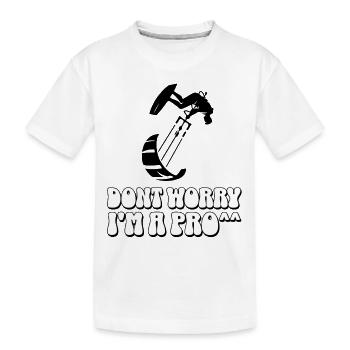 Kitesurf Kitesurfer Kiteboard - T-shirt bio Premium Enfant - blanc - Devant