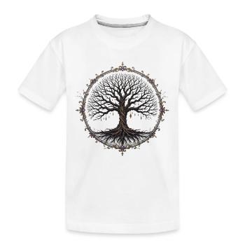 Arbre d’ornement - T-shirt bio Premium Enfant - blanc - Devant