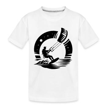 Kitesurf Kitesurfer Kiteboard - T-shirt bio Premium Enfant - blanc - Devant