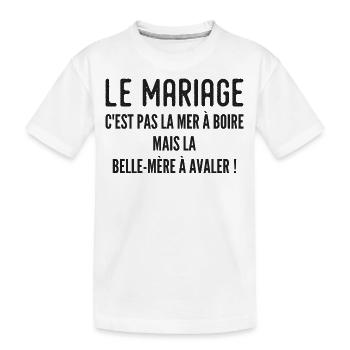 Schwiegermutter Humorvolles Zitat - Kinder Premium Bio T-Shirt - Weiß - Vorne