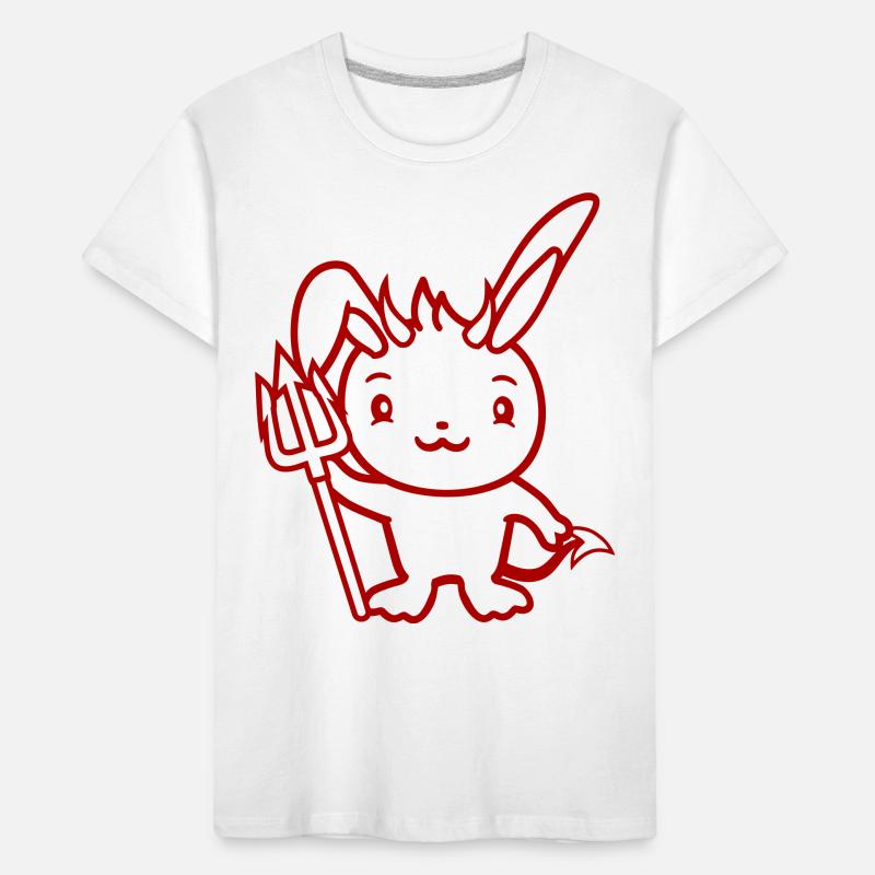 Bunny Devil Demon Evil Satan Hell Trident Costume Kids' Premium Organic T-Shirt