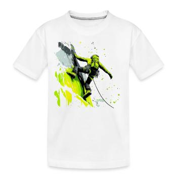 Escalade dans les Alpes : à la limite de l’escalade - T-shirt bio Premium Enfant - blanc - Devant