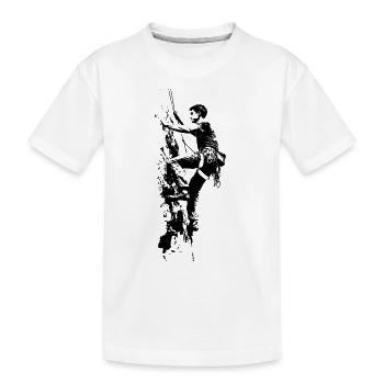 Escalade dans les Alpes : à la limite de l’escalade - T-shirt bio Premium Enfant - blanc - Devant