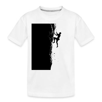 Escalade dans les Alpes : à la limite de l’escalade - T-shirt bio Premium Enfant - blanc - Devant