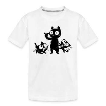 Pas pour les âmes sensibles et les fous - T-shirt bio Premium Enfant - blanc - Devant