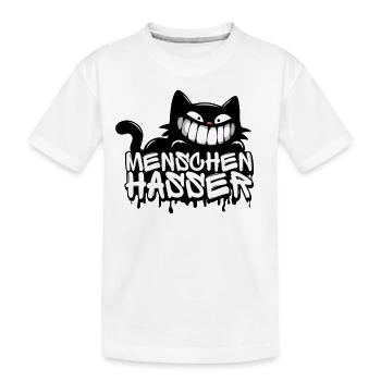 Menschenhasser Katze – Für alle, die ehrlich sind - Kinder Premium Bio T-Shirt - Weiß - Vorne