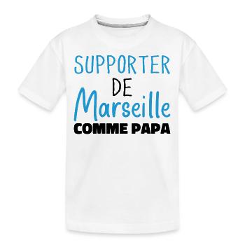 Marseille Humor Marseille Fan - Kinder Premium Bio T-Shirt - Weiß - Vorne