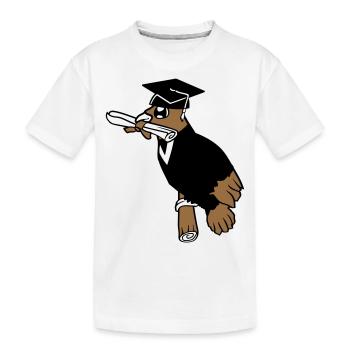 Diplôme d’études secondaires Certificat d’études secondaires Certificat - T-shirt bio Premium Enfant - blanc - Devant