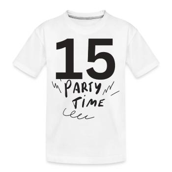 15 - Kids' Premium Organic T-Shirt - white - Front