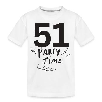 51 - Kids' Premium Organic T-Shirt - white - Front
