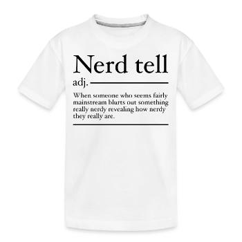 Nerd Tell Definition | Funny Nerds - T-shirt bio Premium Enfant - blanc - Devant