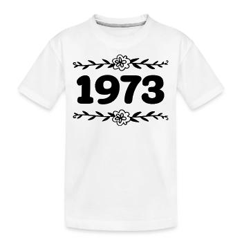 1973 Jahrgang 1973 Retro 1973 Jubiläum 1973 - Kinder Premium Bio T-Shirt - Weiß - Vorne