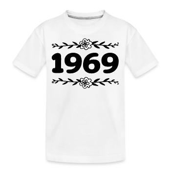 1969 Vintage 1969 Retro 1969 Anniversary 1969 - Kids' Premium Organic T-Shirt - white - Front