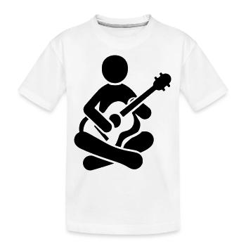 Guitare Musicien - T-shirt bio Premium Enfant - blanc - Devant