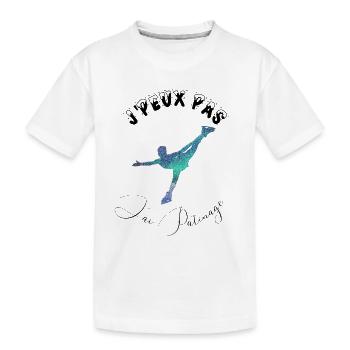 j'peux pas j'ai patinage - T-shirt bio Premium Enfant - blanc - Devant