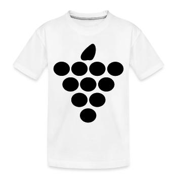 Wine Route - Kids' Premium Organic T-Shirt - white - Front