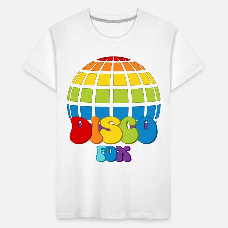 Disco Fox Disco Ball Groovy Discotheque Discofox Kids' Premium Organic T-Shirt
