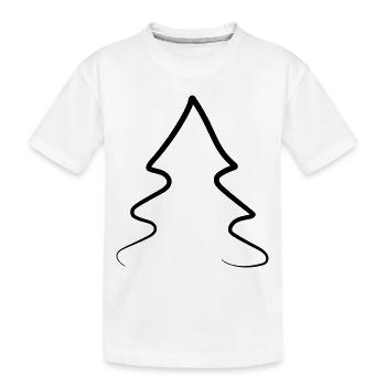 Sapin de Noël - T-shirt bio Premium Enfant - blanc - Devant