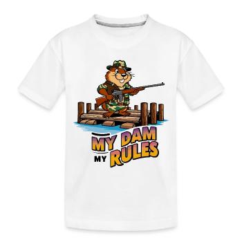 Bieber Security Guard - Kids' Premium Organic T-Shirt - white - Front