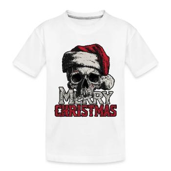 Joyeux Noël – Humour noir pour Noël - T-shirt bio Premium Enfant - blanc - Devant