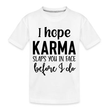 karma - T-shirt bio Premium Enfant - blanc - Devant
